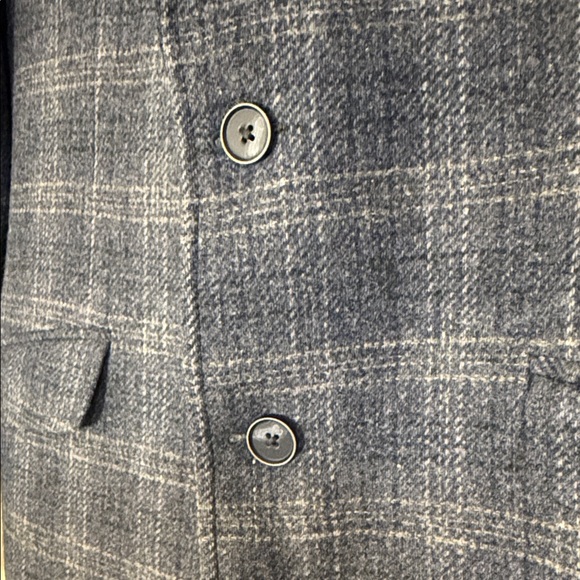 Joseph Abboud Charcoal and Blue Checkered Blazer - Picture 2 of 12